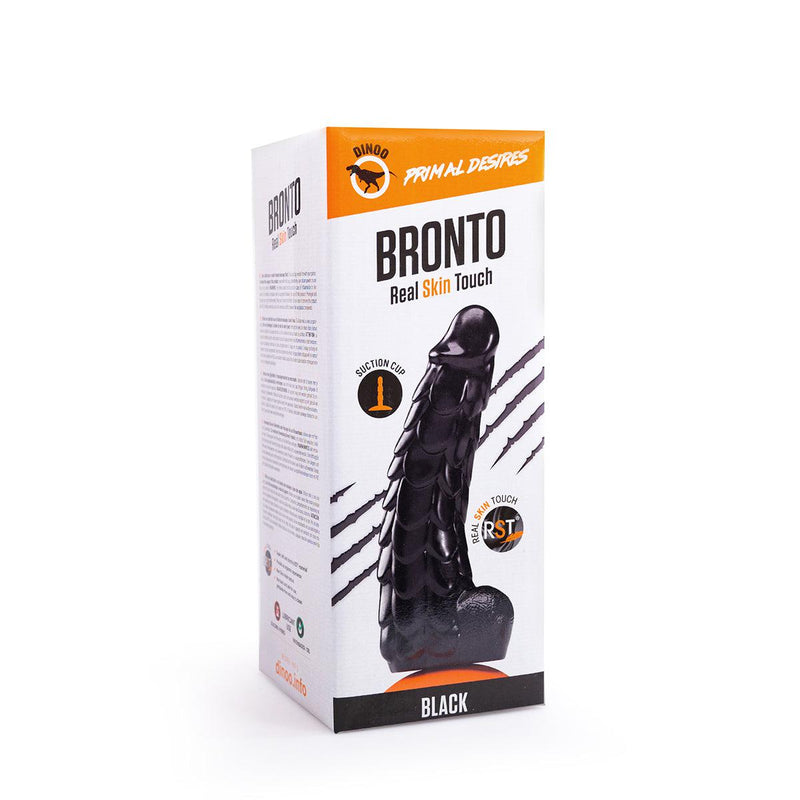 Dinoo Primal Desires - Bronto - Large Dildo With Suction Cup - Black-Erotiekvoordeel.nl