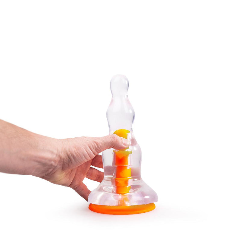 Dinoo Primal Desires - Dilo - Gros gode avec ventouse - Transparent-Erotiekvoordeel.nl
