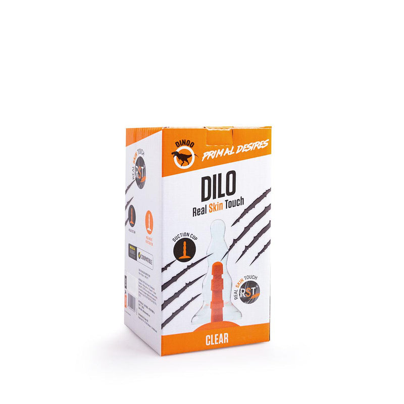 Dinoo Primal Desires - Dilo - Gros gode avec ventouse - Transparent-Erotiekvoordeel.nl