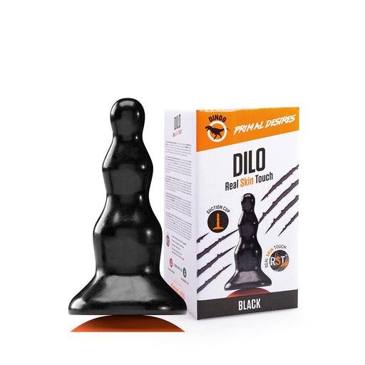 Dinoo Primal Desires - Dilo - Dildo grande con ventosa - Nero-Erotiekvoordeel.nl