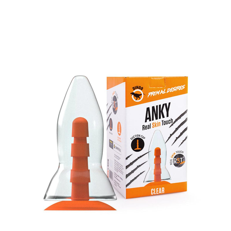 Dinoo Primal Desires - Anky - Grote Dildo Met Zuignap - Transparant-Erotiekvoordeel.nl
