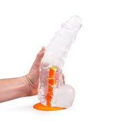 Dinoo Primal Desires - Bronto - Grote Dildo Met Zuignap - Transparant-Erotiekvoordeel.nl