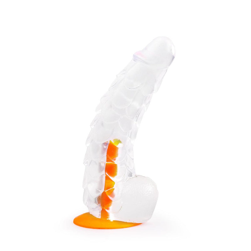 Dinoo Primal Desires - Bronto - Grote Dildo Met Zuignap - Transparant-Erotiekvoordeel.nl