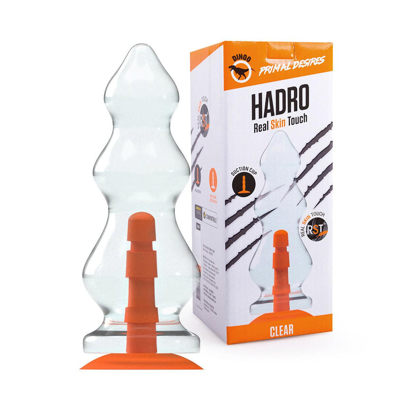 Dinoo Primal Desires - Hadro - Grote Dildo Met Zuignap - Transparant-Erotiekvoordeel.nl