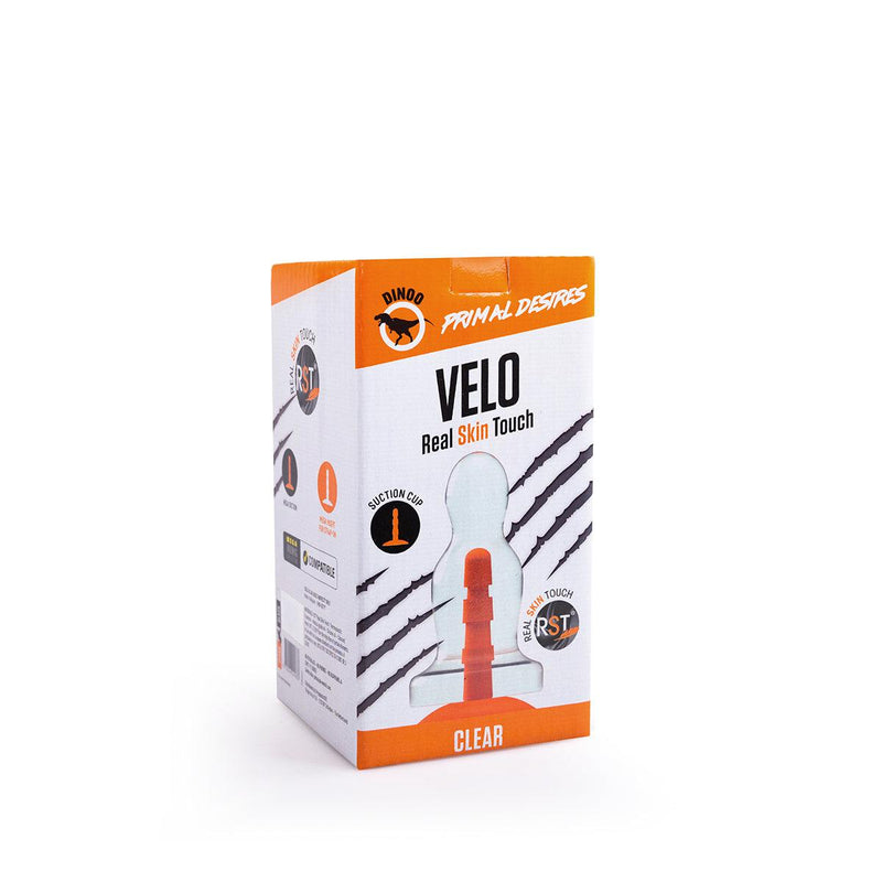 Dinoo Primal Desires - Velo - Grote Dildo Met Zuignap - Transparant-Erotiekvoordeel.nl