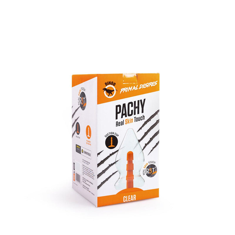 Dinoo Primal Desires - Pachy - Gros gode avec ventouse - Transparent-Erotiekvoordeel.nl
