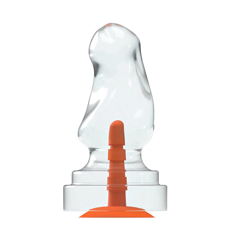 Dinoo Primal Desires - Parasaur - Gros gode avec ventouse - Transparent-Erotiekvoordeel.nl