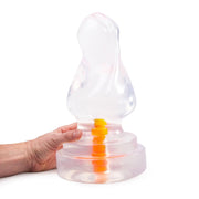 Dinoo Primal Desires - Parasaur - Gros gode avec ventouse - Transparent-Erotiekvoordeel.nl
