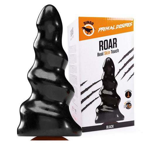 Dinoo Primal Desires - Roar - Large Dildo With Suction Cup - Black-Erotiekvoordeel.nl