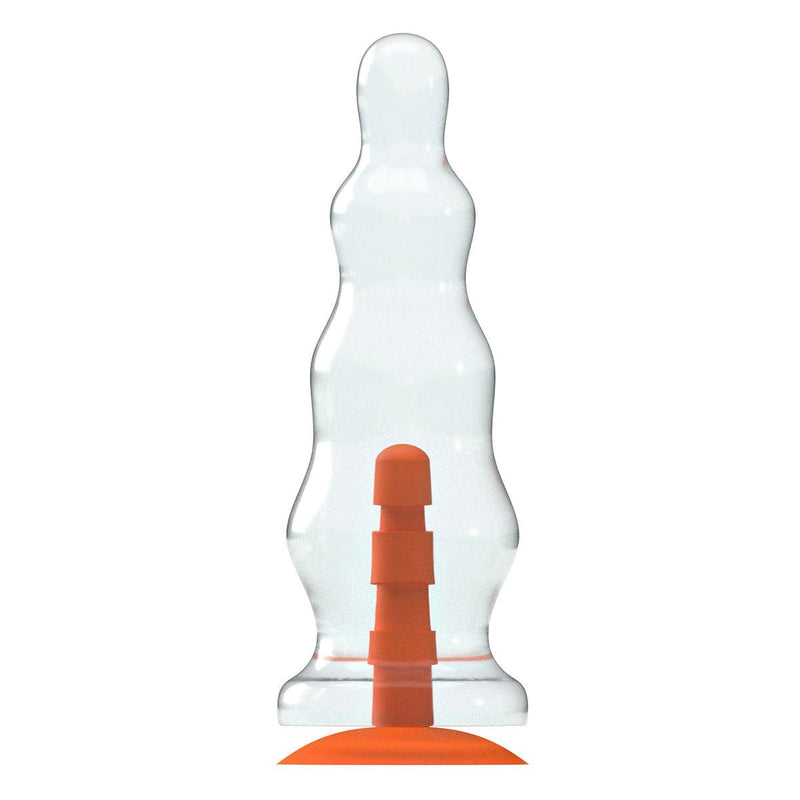 Dinoo Primal Desires - Spino - Large Dildo With Suction Cup - Transparent-Erotiekvoordeel.nl