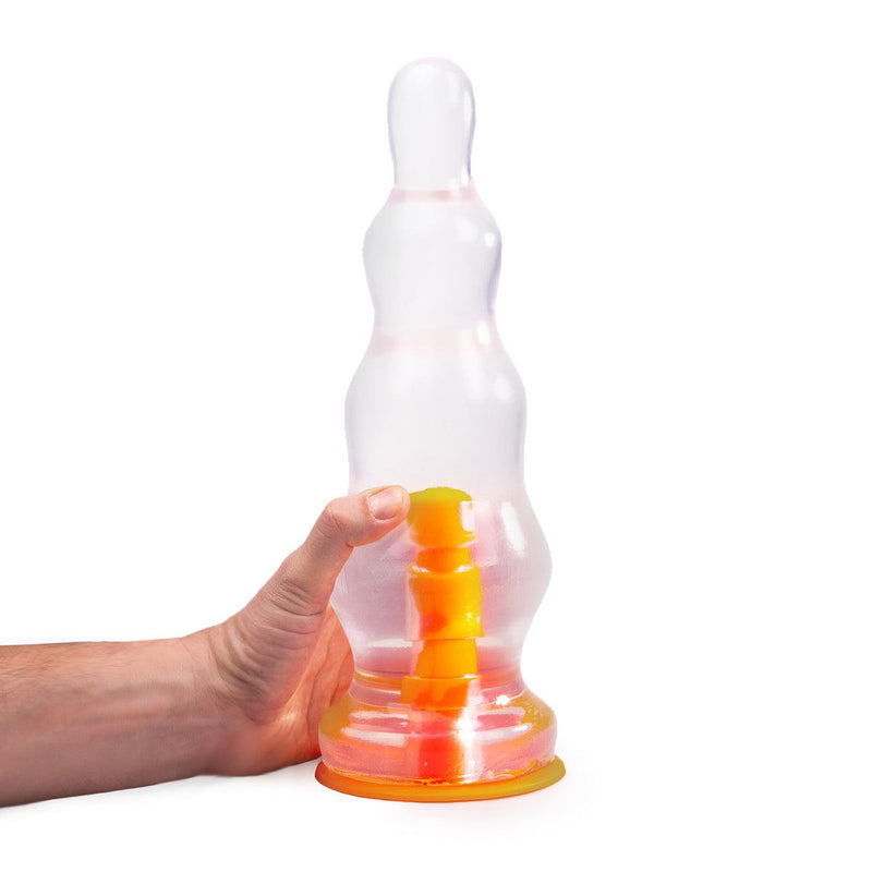 Dinoo Primal Desires - Spino - Large Dildo With Suction Cup - Transparent-Erotiekvoordeel.nl