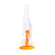 Dinoo Primal Desires - Stego - Großer Dildo mit Saugnapf - Transparent - Erotiekvoordeel.nl