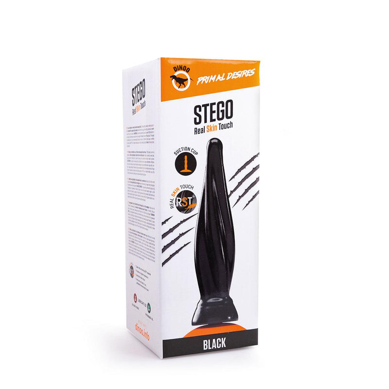 Dinoo Primal Desires - Stego - Dildo grande con ventosa - Nero-Erotiekvoordeel.nl