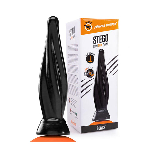 Dinoo Primal Desires - Stego - Dildo grande con ventosa - Nero-Erotiekvoordeel.nl
