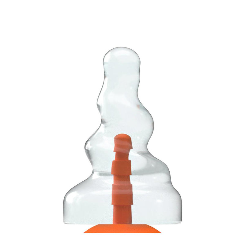 Dinoo Primal Desires - Trike - Large Dildo With Suction Cup - Transparent-Erotiekvoordeel.nl