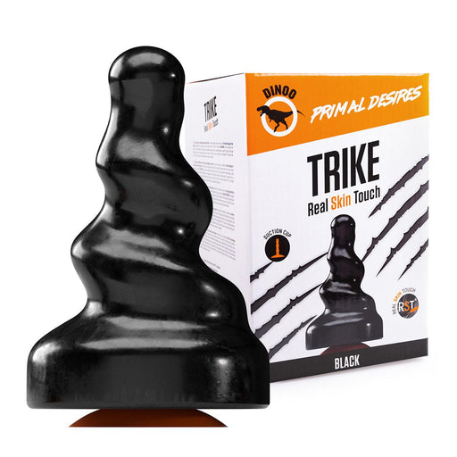 Dinoo Primal Desires - Trike - Large Dildo With Suction Cup - Black-Erotiekvoordeel.nl