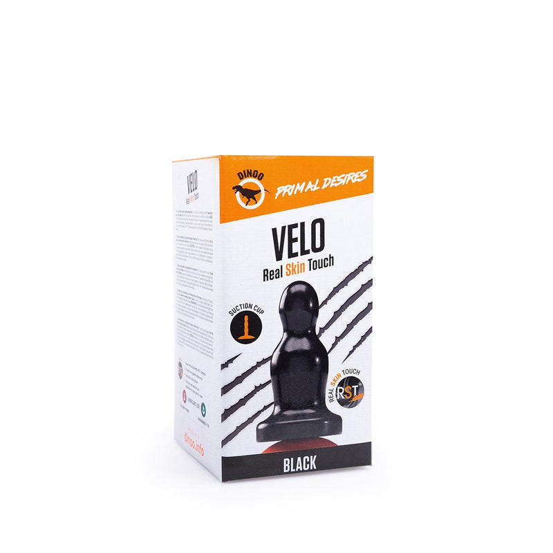 Dinoo Primal Desires - Velo - Large Dildo With Suction Cup - Black-Erotiekvoordeel.nl