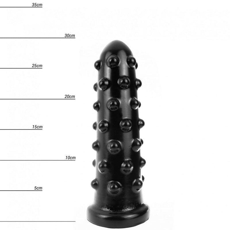Dinoo HUNG - Jaws - Vac-U-Lock Compatable Dildo - 29,5 x 6 cm - Zwart-Erotiekvoordeel.nl