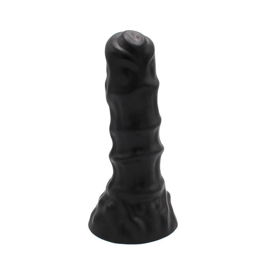 Dinoo - Dildo anale XXL - Con nervature - TPE - Nero-Erotiekvoordeel.nl