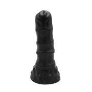 Dinoo - XXL Anaal Dildo - Met Ribbels - TPE - Zwart-Erotiekvoordeel.nl