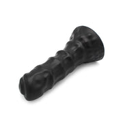 Dinoo - XXL Anaal Dildo - Met Ribbels - TPE - Zwart-Erotiekvoordeel.nl