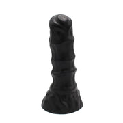 Dinoo - XXL Anaal Dildo - Met Ribbels - TPE - Zwart-Erotiekvoordeel.nl