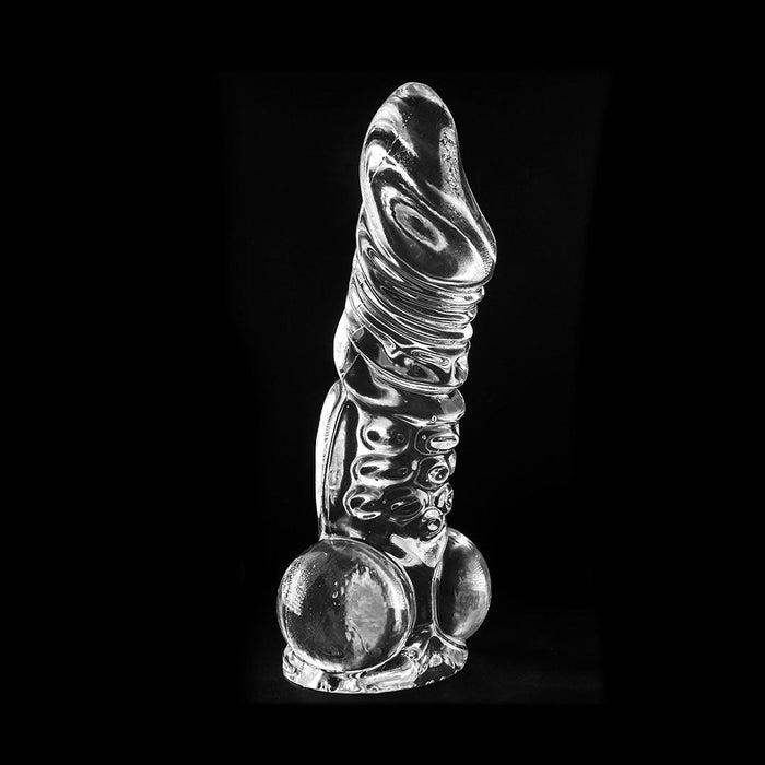 Dinoo - XXL Dildo Rinchenia 30 x 7,6 cm - Transparant-Erotiekvoordeel.nl