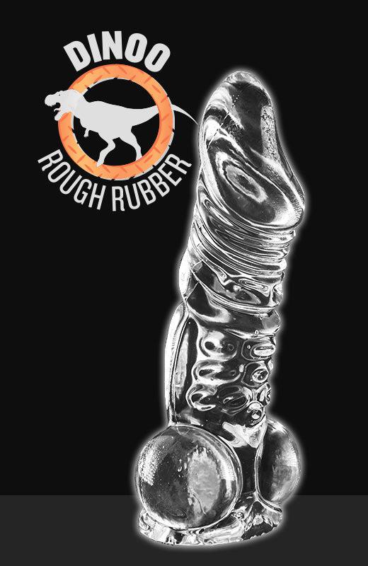 Dinoo - Rinchenia - XXL Dildo - 30 x 7,6 cm - Transparant-Erotiekvoordeel.nl