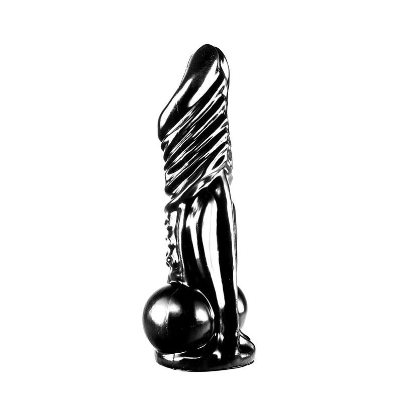 Dinoo - Rinchenia - XXL Dildo - 30 x 7,6 cm - Zwart-Erotiekvoordeel.nl