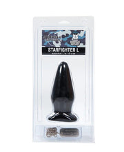 Domestic Partner - Starfighter - Large - Buttplug - 16 x 6 cm - Schwarz - Erotiekvoordeel.nl