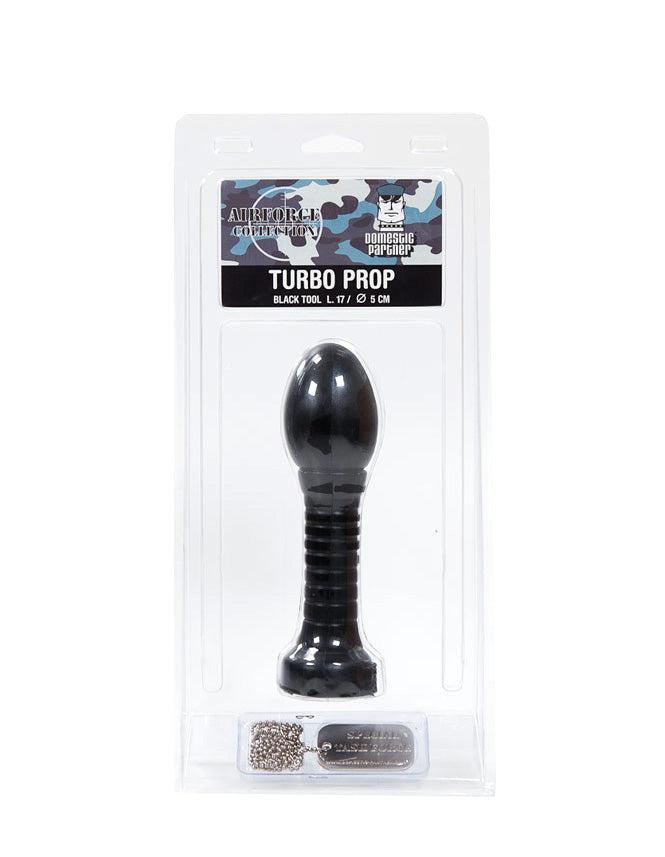 Domestic Partner - Turbo Prop - duży korek analny - 17 x 5 cm - czarny-Erotiekvoordeel.nl