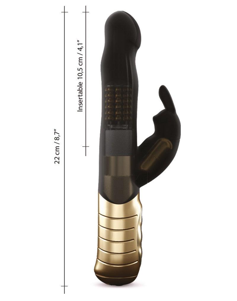 Dorcel - Baby 2.0 - Rabbit Vibrator - Zwart/Goud-Erotiekvoordeel.nl