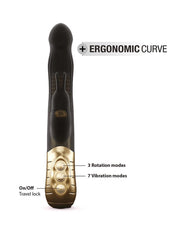 Dorcel - Baby 2.0 - Rabbit Vibrator - Zwart/Goud-Erotiekvoordeel.nl