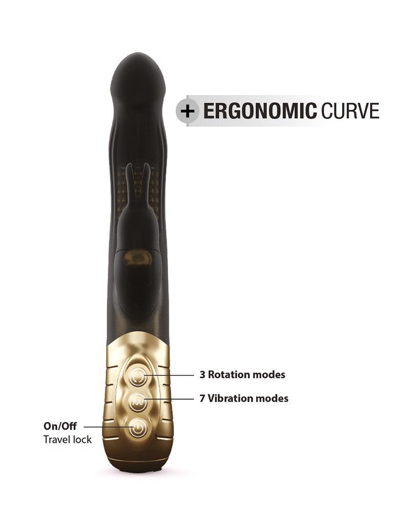 Dorcel - Baby 2.0 - Rabbit Vibrator - Zwart/Goud-Erotiekvoordeel.nl