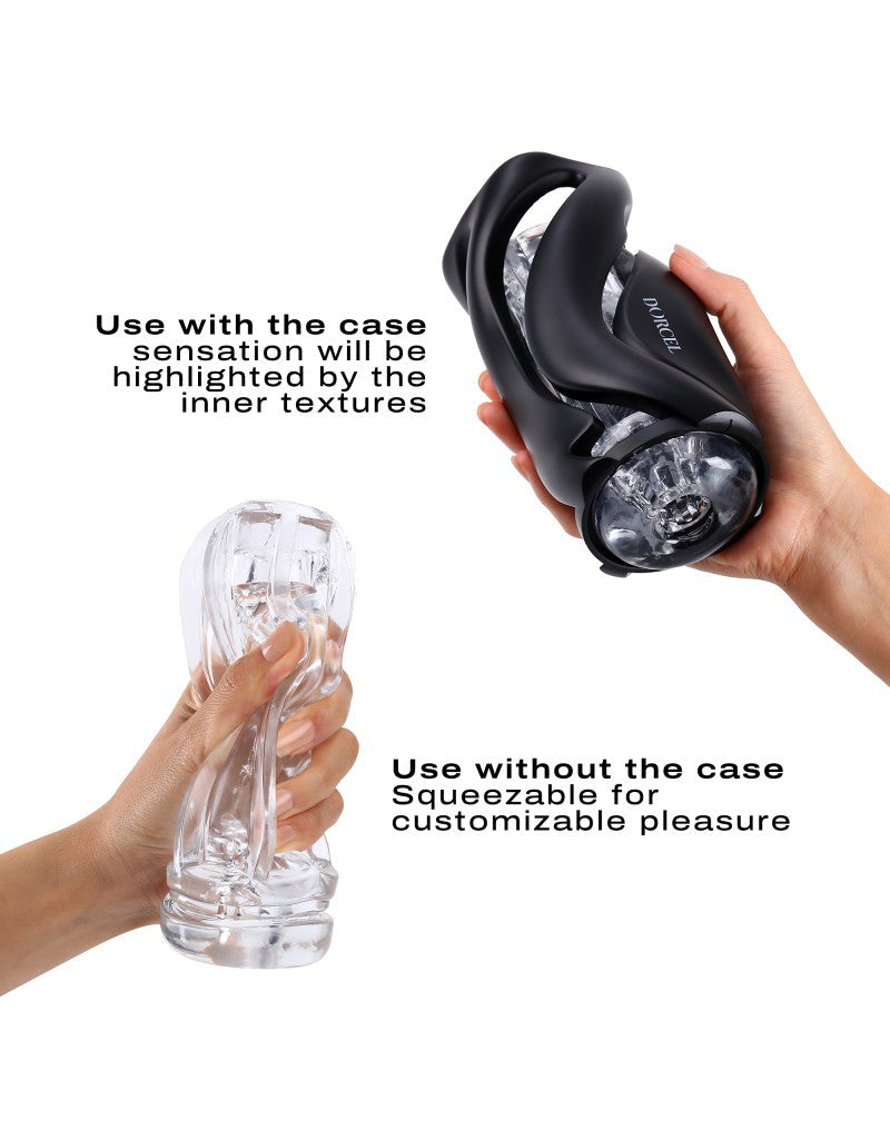 Dorcel - Deep Blow - Masturbator mit Hülle - Weiß - Erotiekvoordeel.nl