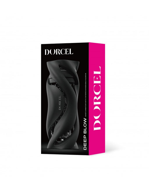 Dorcel - Deep Blow - Masturbator mit Hülle - Schwarz - Erotiekvoordeel.nl