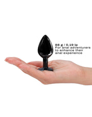 Dorcel - Diamond - Aluminium Buttplug - Zwart-Erotiekvoordeel.nl