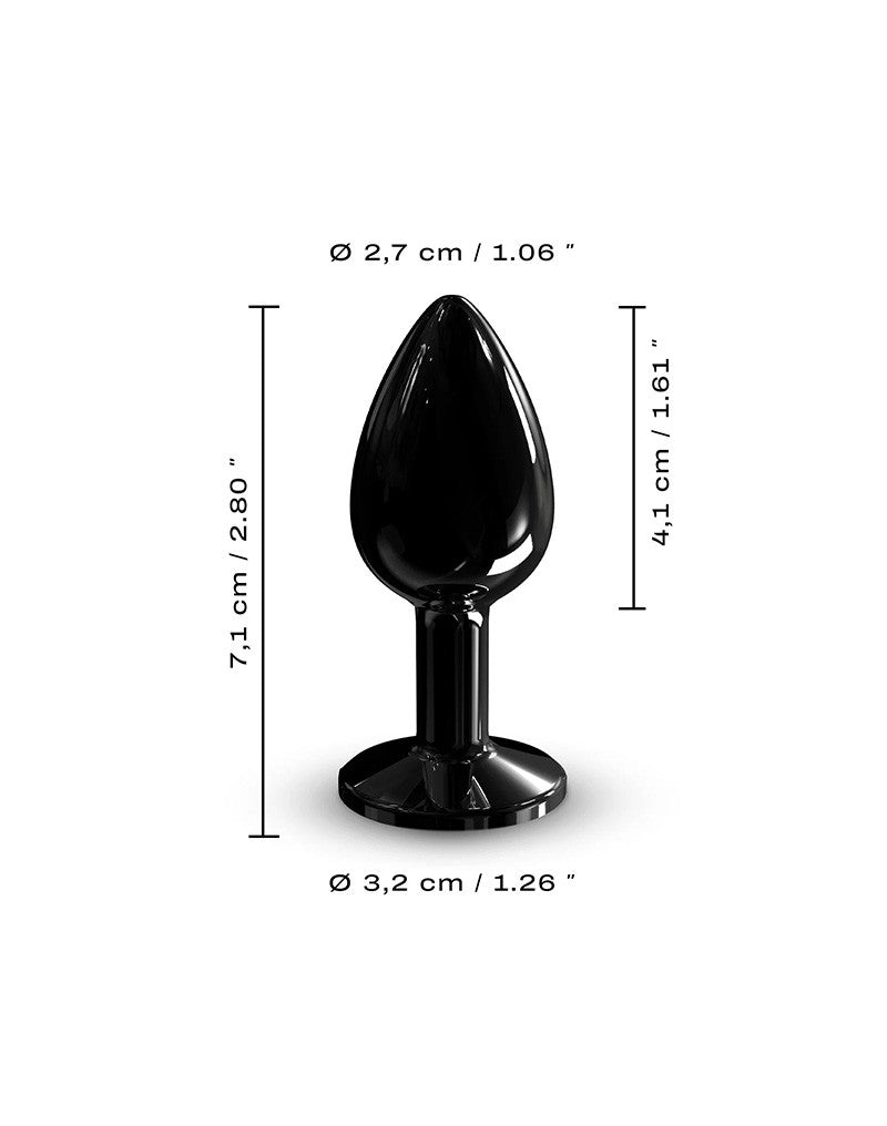 Dorcel - Diamond - Aluminium Buttplug - Zwart-Erotiekvoordeel.nl