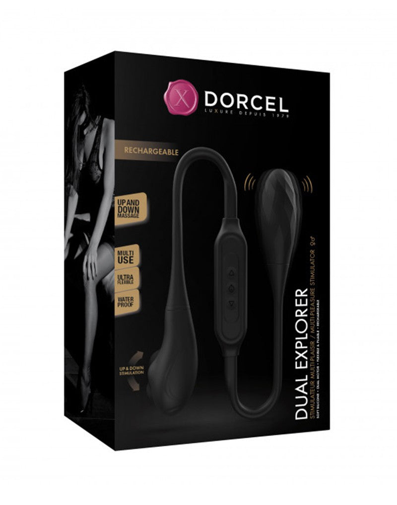 Dorcel - Dual Explorer - Double Vibrator - Black-Erotiekvoordeel.nl