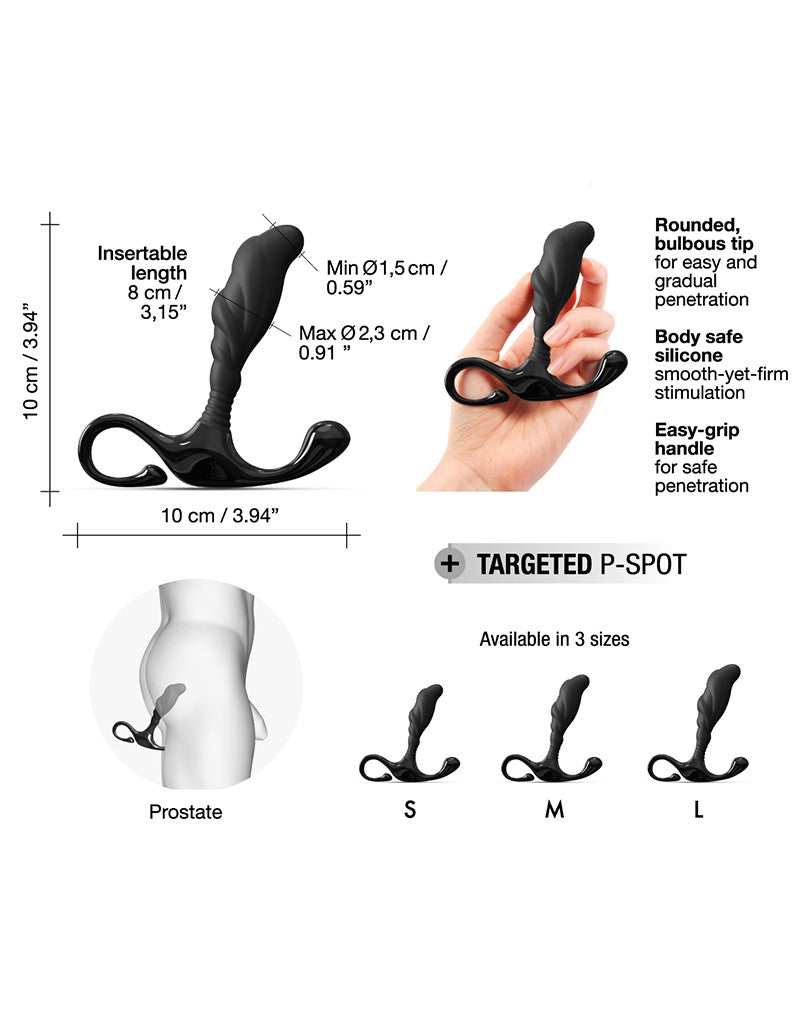 Dorcel - Expert-P - Plug prostatico - Taglia S - Nero - Erotiekvoordeel.nl