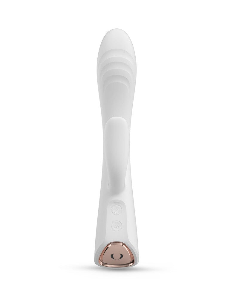 Dorcel - Flexi Rabbit - Heated Rabbit Vibrator - White-Erotiekvoordeel.nl