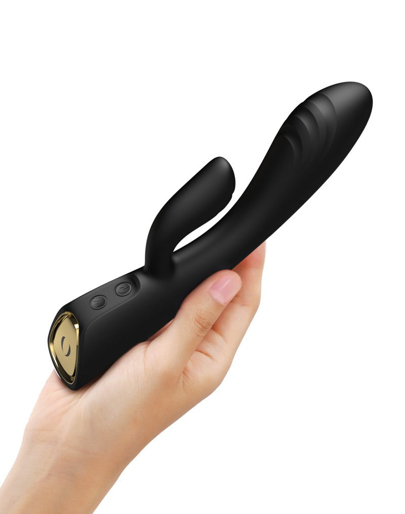 Dorcel - Flexi Rabbit - Heated Rabbit Vibrator - Black-Erotiekvoordeel.nl