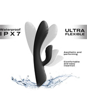 Dorcel - Flexi Rabbit - Heated Rabbit Vibrator - Black-Erotiekvoordeel.nl