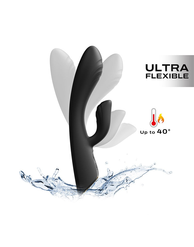 Dorcel - Flexi Rabbit - Heated Rabbit Vibrator - Black-Erotiekvoordeel.nl