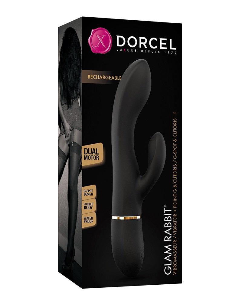 Dorcel - Glam Rabbit - Vibratore Rabbit flessibile - Nero - Erotiekvoordeel.nl