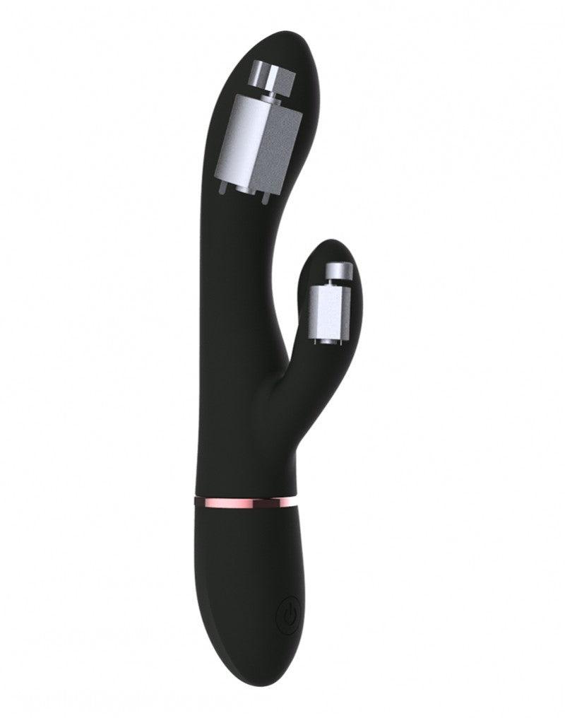 Dorcel - Glam Rabbit - Vibratore Rabbit flessibile - Nero-Erotiekvoordeel.nl