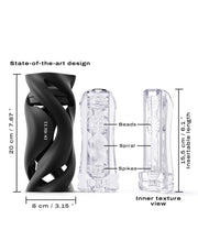 Dorcel - Deep Blow - Masturbator Met Sleeve - Wit-Erotiekvoordeel.nl