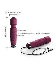 Dorcel - Mini Wanderful - Mini Wand Vibrator - Plum-Erotiekvoordeel.nl