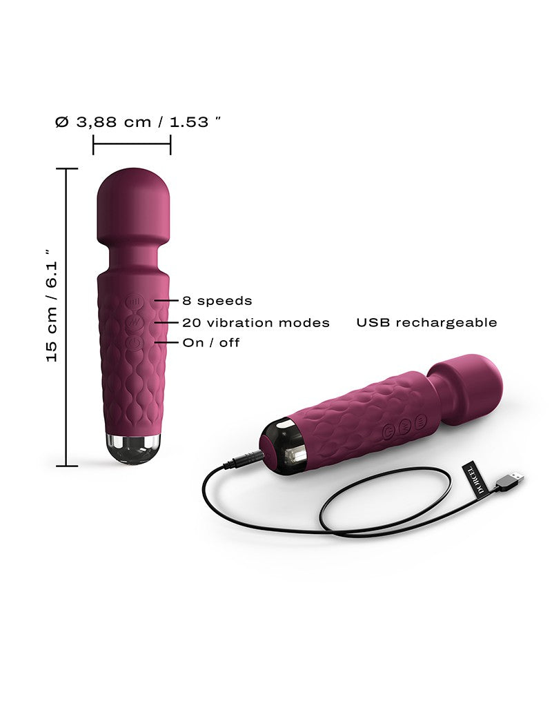 Dorcel - Mini Wanderful - Mini Wand Vibrator - Plum-Erotiekvoordeel.nl