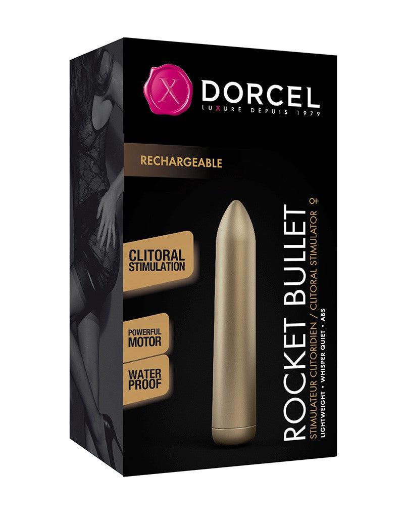 Dorcel - Rocket Bullet Gold - Wiederaufladbarer Bullet-Vibrator - 16 Vibrationsstufen - Erotiekvoordeel.nl
